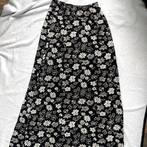 Vintage Floral Maxi Skirt